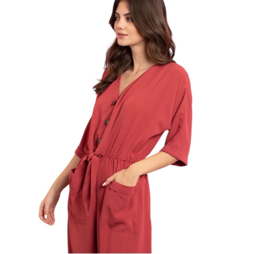 NEW L-LOVE Rose color Jumpsuit Size Small